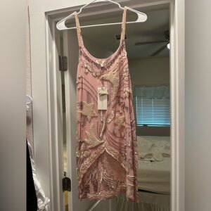 LoveShackFancy pinto dress blush pink
